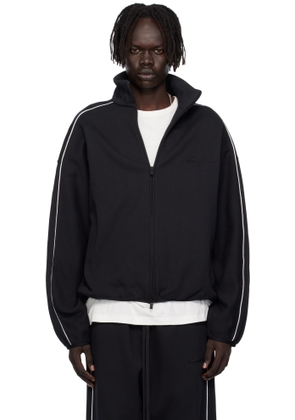 Fear of God ESSENTIALS Black Modern Fit Fleece Track Jacket