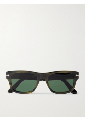 TOM FORD - Smith Square-Frame Tortoiseshell Acetate Sunglasses - Men - Green
