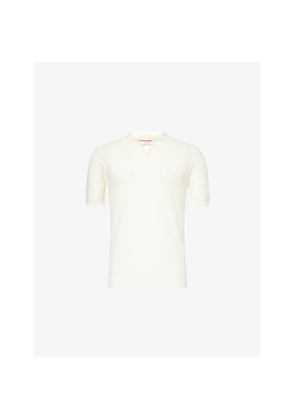 Mens Orlebar Brown Horton Semi-Sheer Silk-Cotton Polo Shirt