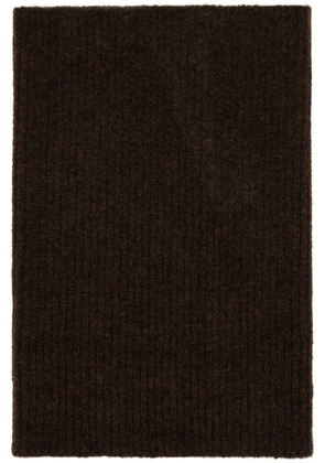 Rick Owens Brown Concordians Tube Scarf