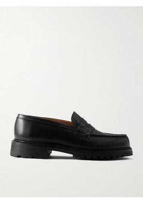 J.M. Weston - 180 Moccasin Leather Penny Loafers - Men - Black - UK 6