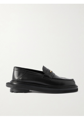 J.M. Weston - Sacai 180 Leather Loafers - Men - Black - UK 6