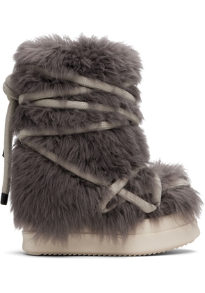 Rick Owens Gray Concordians Mega Bumper Lunar Boots