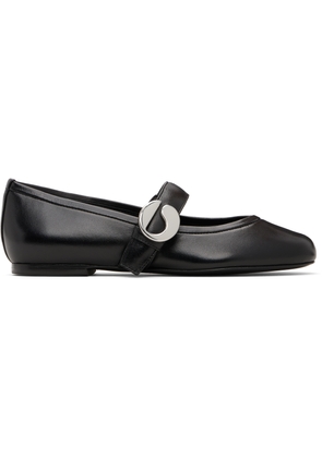 Coperni Black Belt Ballerina Flats