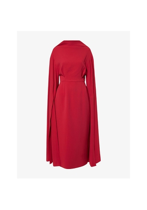 Womens Roksanda Nour Plunge-V-Neck Woven Maxi Dress