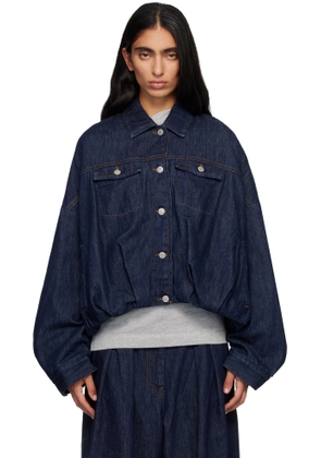 Dries Van Noten Blue Lined Denim Jacket