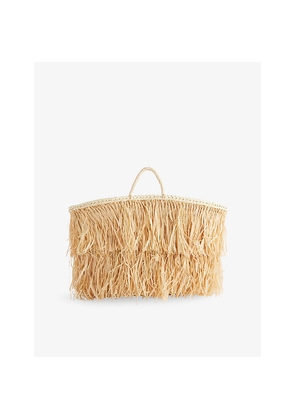Womens Boutique Bonita Boho Palm Basket Bag