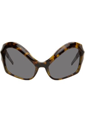 Mugler Brown Cat Eye Sunglasses