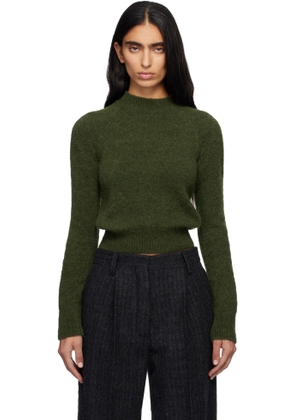 Dries Van Noten Green Fitted Sweater