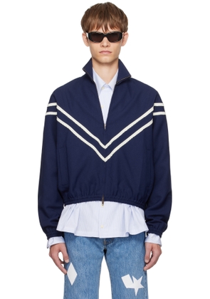 Stefan Cooke Navy Pinking Corded Jacket