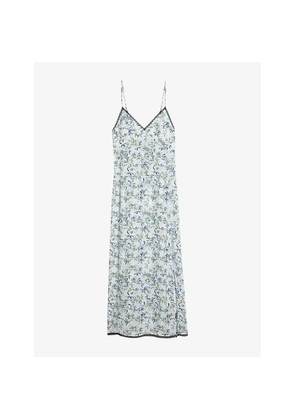 Womens Zadig&Voltaire Ramelil Floral-Print Woven Maxi Dress