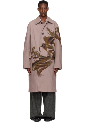 Dries Van Noten Pink Floral Coat