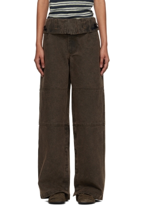 Andersson Bell Brown Folded Work Trousers