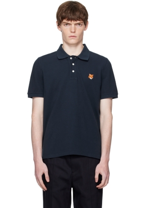 Maison Kitsuné Navy Fox Head Patch Regular Polo