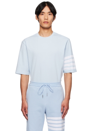 Thom Browne Blue Jersey 4-Bar T-shirt