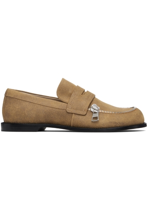 JW Anderson Tan Biker Loafers
