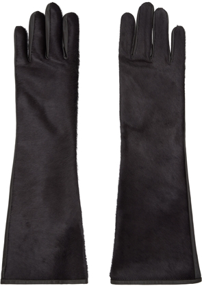 Loulou de Saison Brown Edna Calfskin Gloves