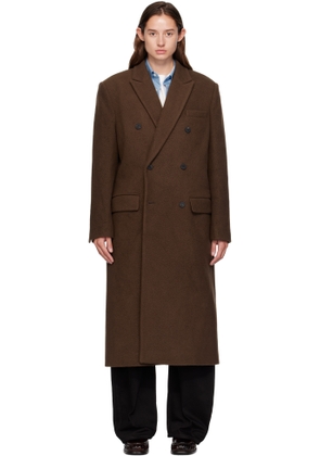 LE17SEPTEMBRE Brown Double Breasted Long Coat
