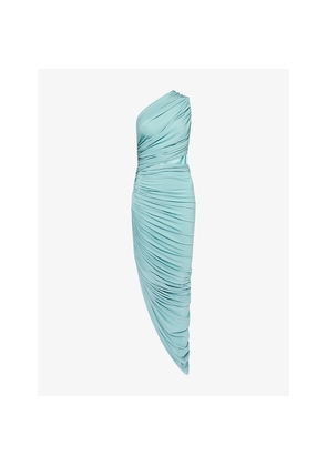 Womens Alaia Cut-Out Draped Stretch-Woven Maxi Dress