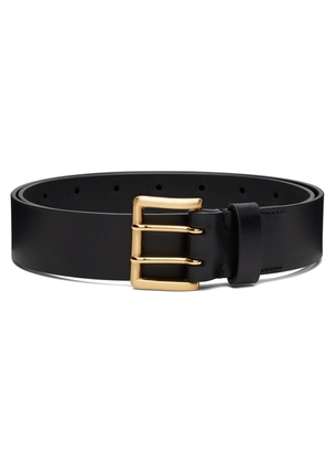 AURALEE Black Two-Hole Buckle Belt