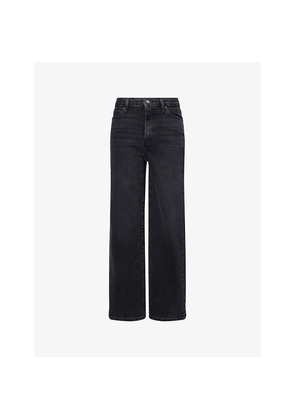 Womens Frame High-Rise Wide-Leg Denim Jeans