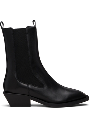 Aeyde Black Luna Chelsea Boots
