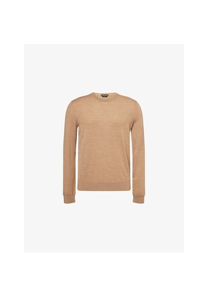 Mens Tom Ford Long-Sleeve Crew-Neck Wool Knitted Jumper