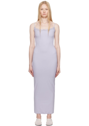 SKIMS Purple Fits Everybody Lace Long Slip Maxi Dress
