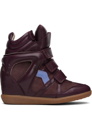 Isabel Marant Burgundy Bekett Sneakers