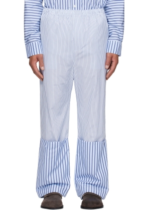 Edward Cuming Blue Turn-Up Trousers
