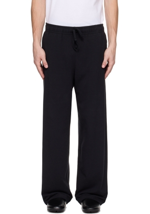 SKIMS Black Jersey Lounge Relaxed Straight Leg Sweatpants