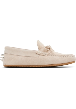 ABRA SSENSE Exclusive Beige Spike Loafers