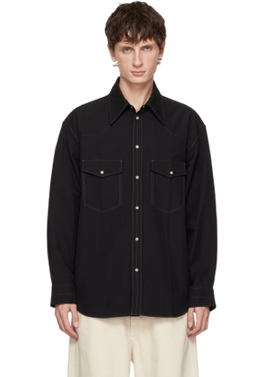 LEMAIRE Black Western Shirt