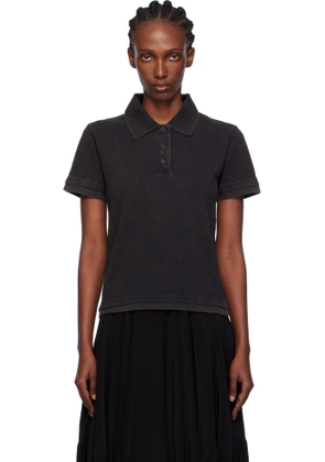 JW Anderson Black Layered Short Sleeve Polo