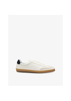 Mens Beckham x Boss Leather and Suede Low-Top Trainers