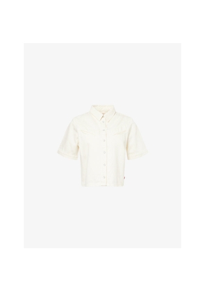 Womens Levis Rinoa Camp Short-Sleeve Denim Shirt