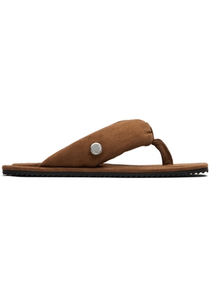 The Attico Brown Indie Flip-Flops
