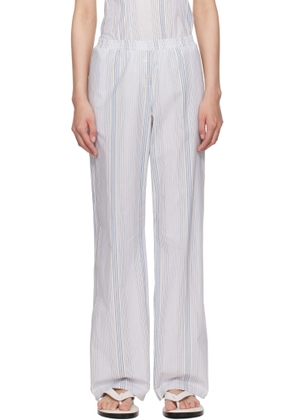 Paloma Wool Blue & White Kimoto Lounge Pants