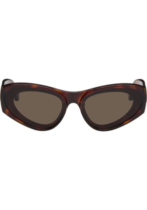 LOEWE Brown Paula's Ibiza Goggle Cat-Eye Sunglasses