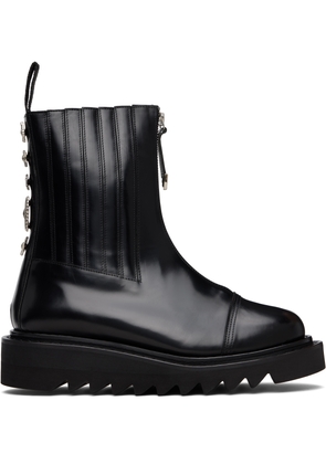Toga Virilis Black Leather AJ1219 Boots