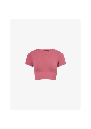 Womens 4th & Reckless Brogan Crop Stretch-Woven Top