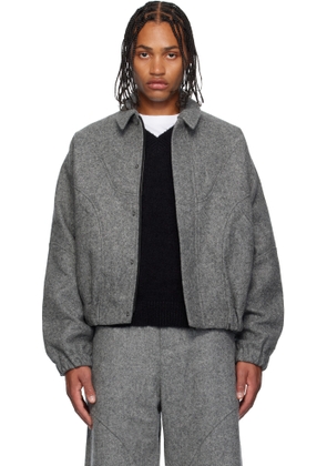 SAGE NATION Gray Jiji Wool Jacket