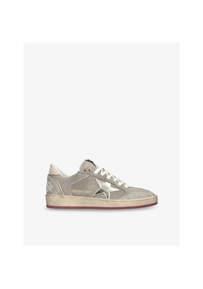 Womens Golden Goose Women's Ball Star Suede Low-Top Trainers