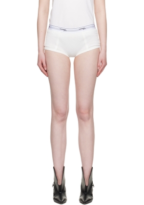 HommeGirls Off-White Ribbed Jersey Boy Briefs