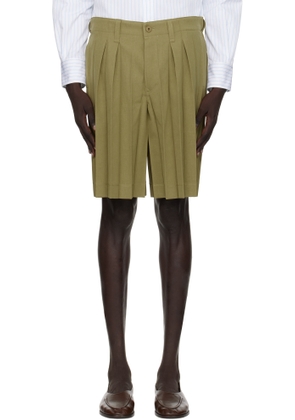 HOMME PLISSÉ ISSEY MIYAKE Khaki Edge Ensemble Shorts