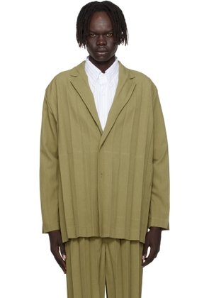 HOMME PLISSÉ ISSEY MIYAKE Khaki Edge Ensemble Blazer