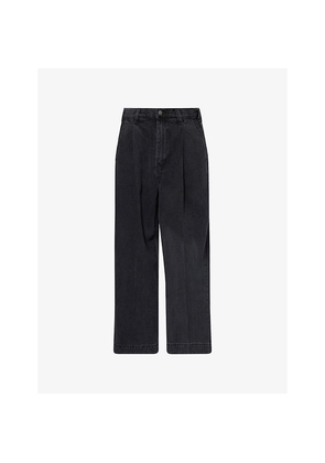 Mens Obey Oliver Wide-Leg Denim Trousers
