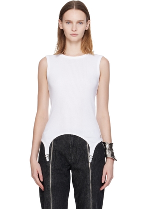 Jean Paul Gaultier White 'The Garter' Tank Top
