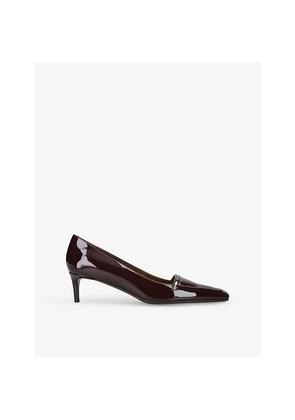 Womens Khaite Celia 50 Heeled Patent-Leather Pumps