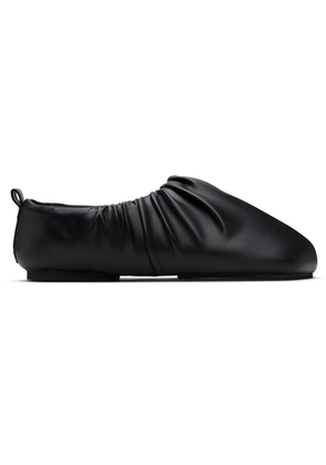 YUME YUME Black Wrinkle Flat Slippers